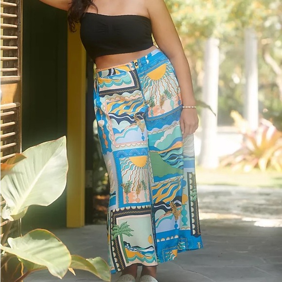 Anthropologie Maeve Sunshine Wide-Leg Pants Size 6 - Picture 13 of 13